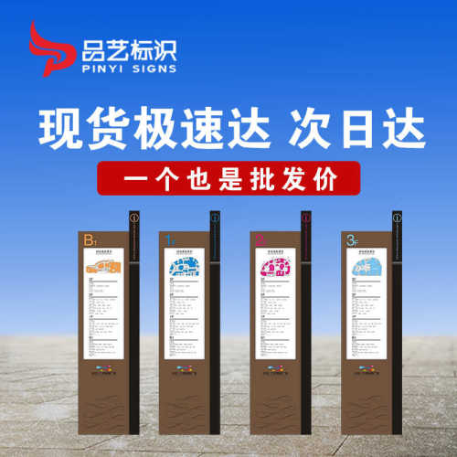 导向牌导视牌不锈钢户外发光广告牌景区指示牌灯箱广告仿木宣传栏