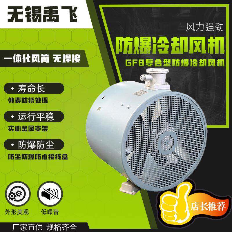 隔爆型冷却禹飞风机铜质防爆散热风扇电机轴流冷却GFB系列复合型