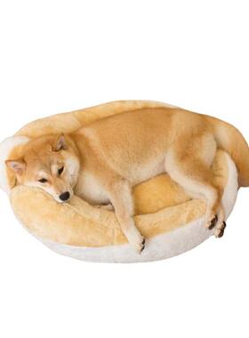 斗牧窝金毛狗边迪屁股法泰秋冬大垫狗窝柴狗窝保暖犬猫咪