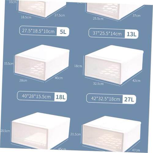 clutter storage box shoes drawer cabinet organizer wardrobe