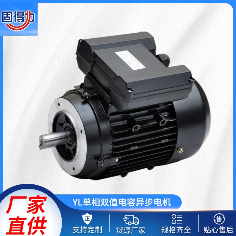 厂家直销YL双值电容异步电机双电容铁壳卧式立式单相电机现货