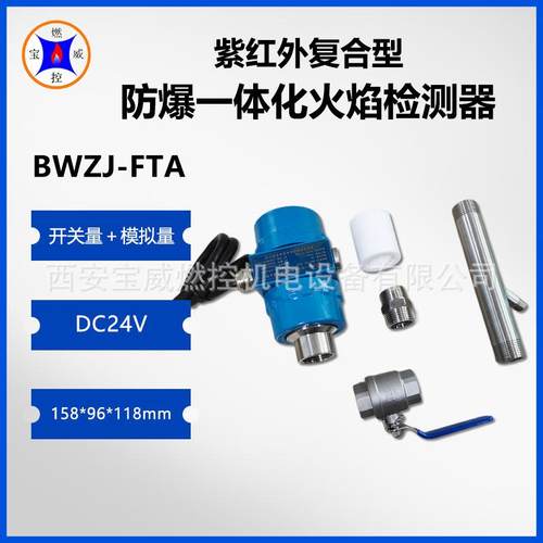 BWZJ-TA废气F燃器复BWZJ-FTA合防爆型烧一体化火焰检测设备 圆柱
