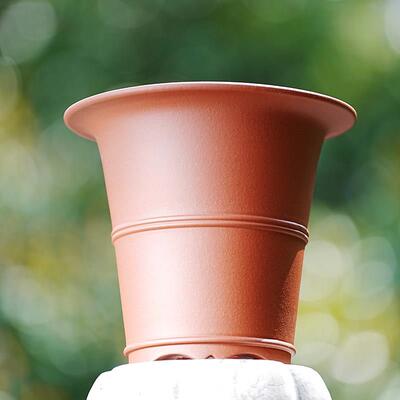 轻奢 中古拾壹号双线复古红清水泥 紫砂兰花盆 春兰建兰寒兰盆