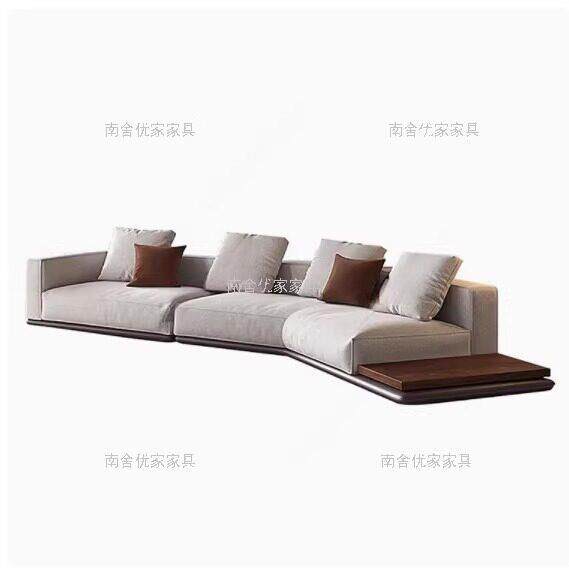 意式极简沙发弧形转角异形现代别墅样板间接待休息会客设计师卡座