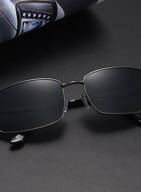 2023夏季变色偏光太阳镜男士开车夜视眼镜黑色金属墨镜厂家