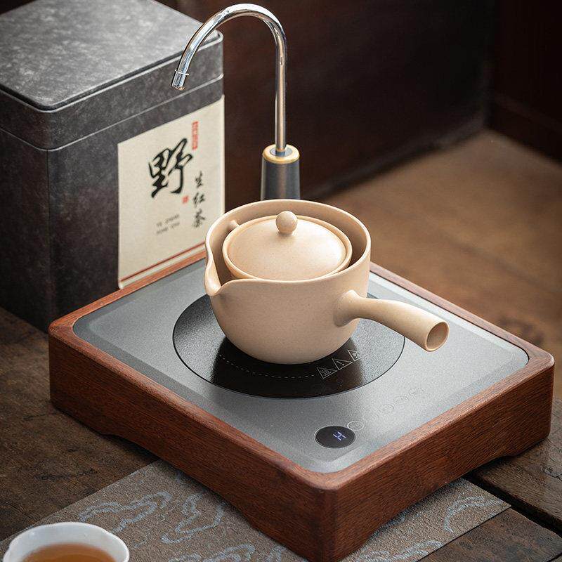 陶壶煮茶壶带过滤可旋转侧把壶家用白茶煮茶器适用电陶炉炭火炉