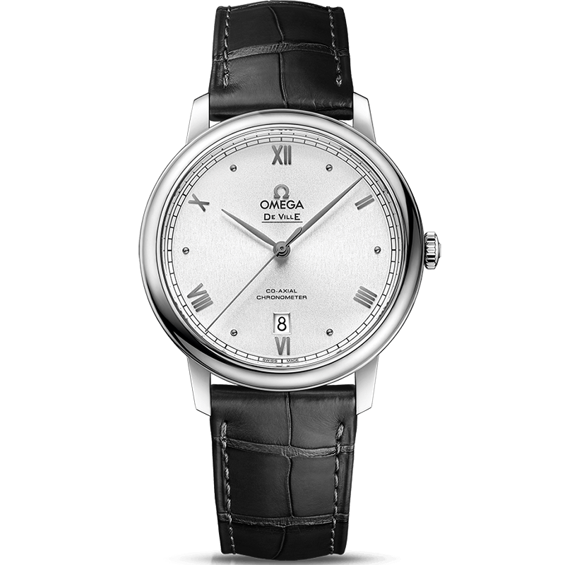 [9.8新]欧米茄碟飞系列精钢自动机械手表男表424.13.40.20.02.007