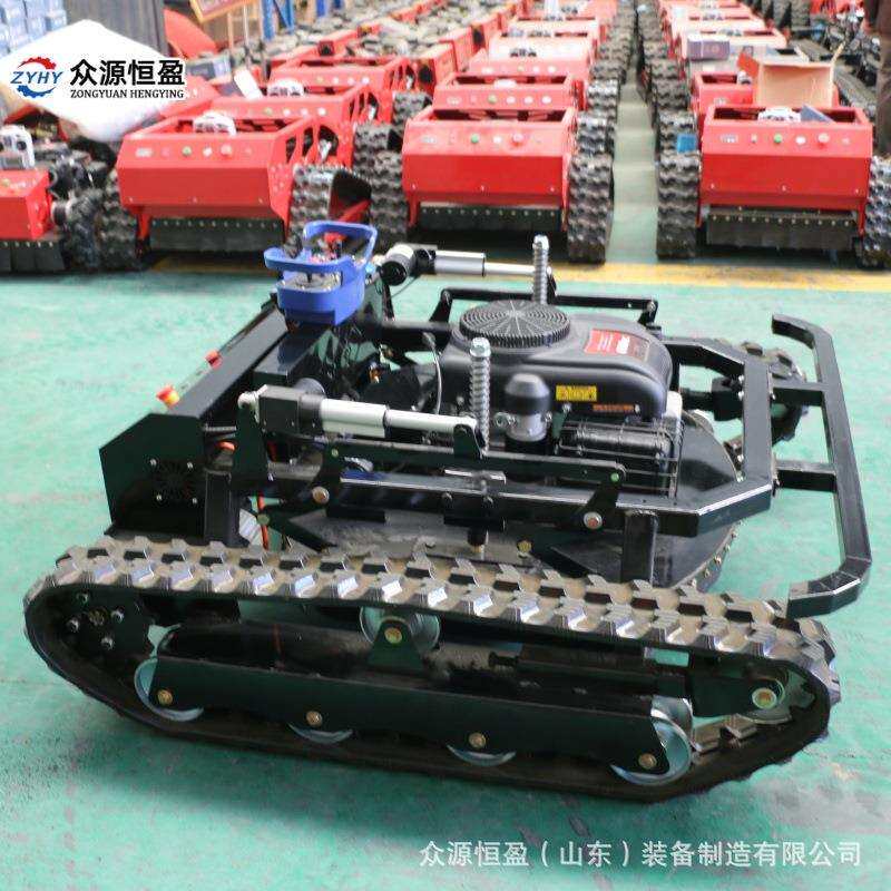 树林果园杂草清除设备 割草机附件打药铲雪堆物料遥控无人装备
