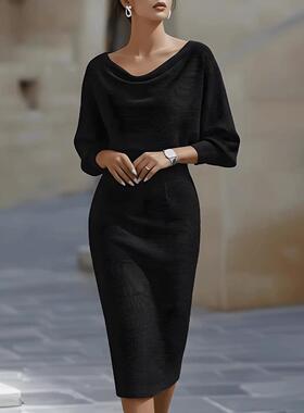 Mid length pleated dress