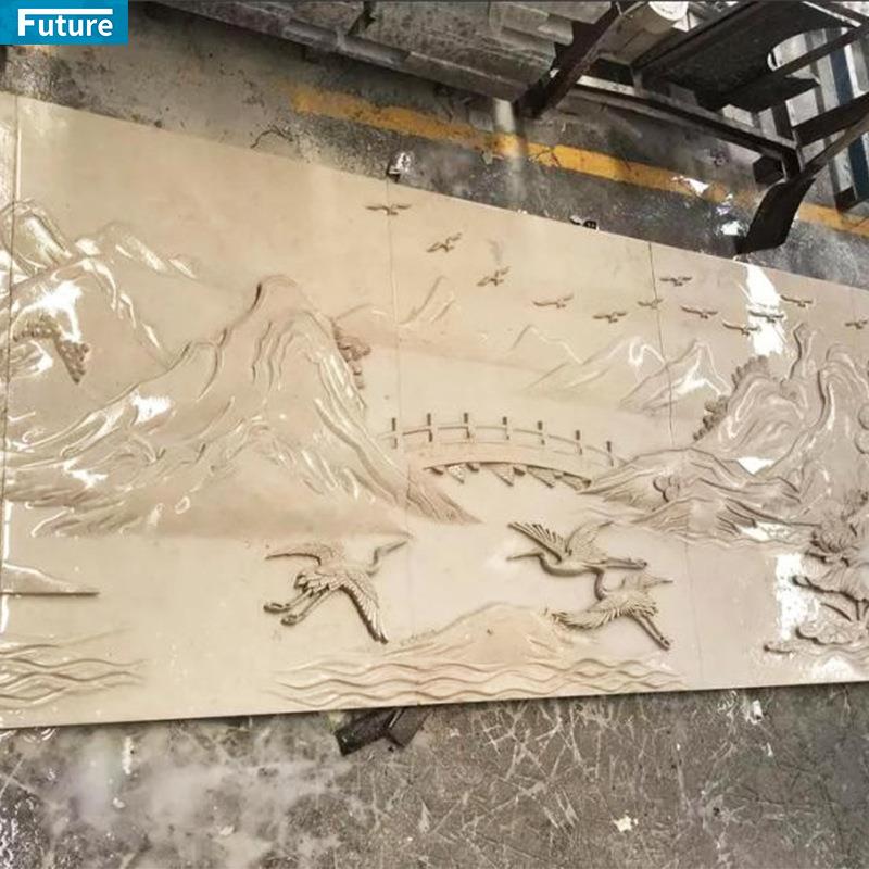 大理石外体墙装300墙饰浮雕墙面立浮雕墅庭别院壁画