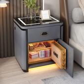 智柜能床头险柜一保体纳指纹锁保险轻奢家用电子指纹保KTD险箱收