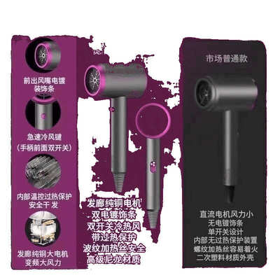 吹风机大风力负离子速干家用学生宿舍电吹风冷热大功率超静音风筒