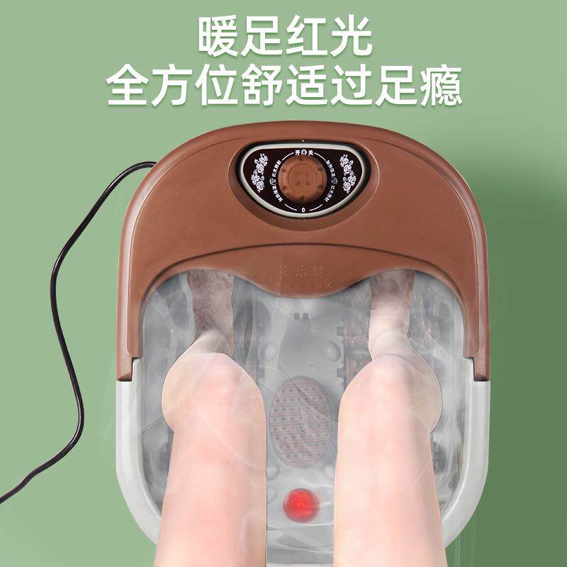 家用电动足浴盆恒温滚轮按摩泡脚桶专用热水泡脚足浴盆红外线加热