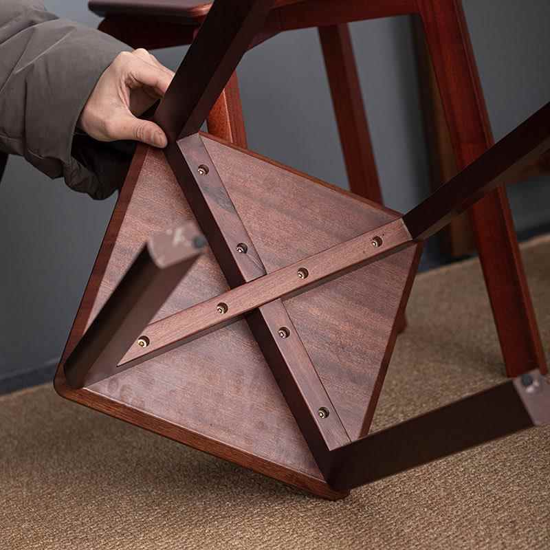 花梨木实凳子现代简约餐木桌JM-DZ桌椅方凳客厅小板可凳叠放书桌