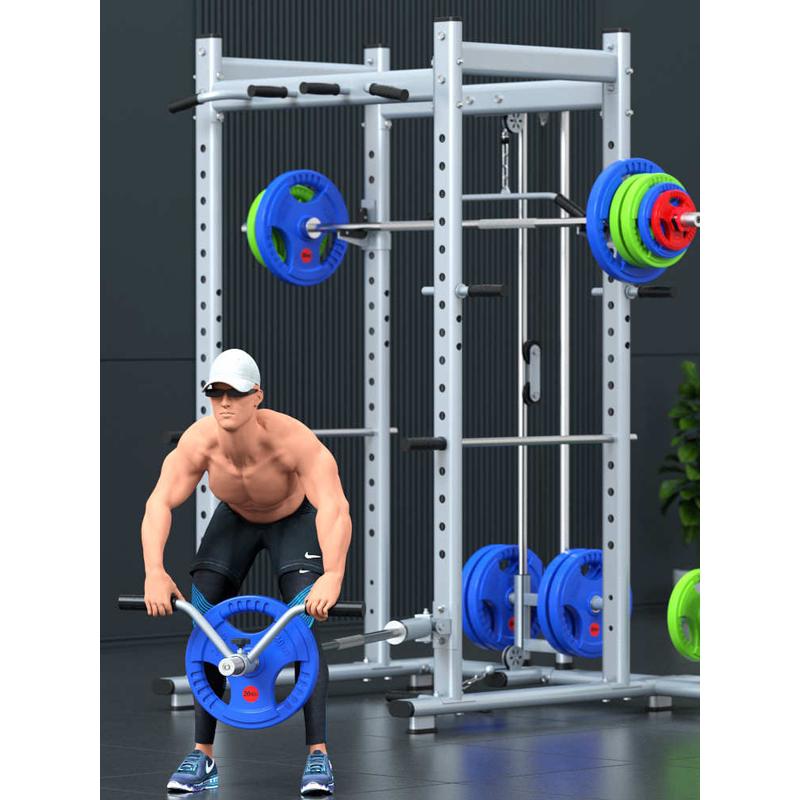 深蹲架框式龙门架多功能家用健身器材卧推架杠铃架健身综合训练器