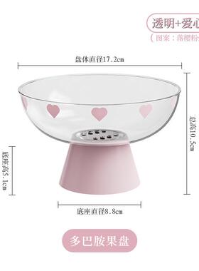 水果零食客厅颜值茶几爱心果篓