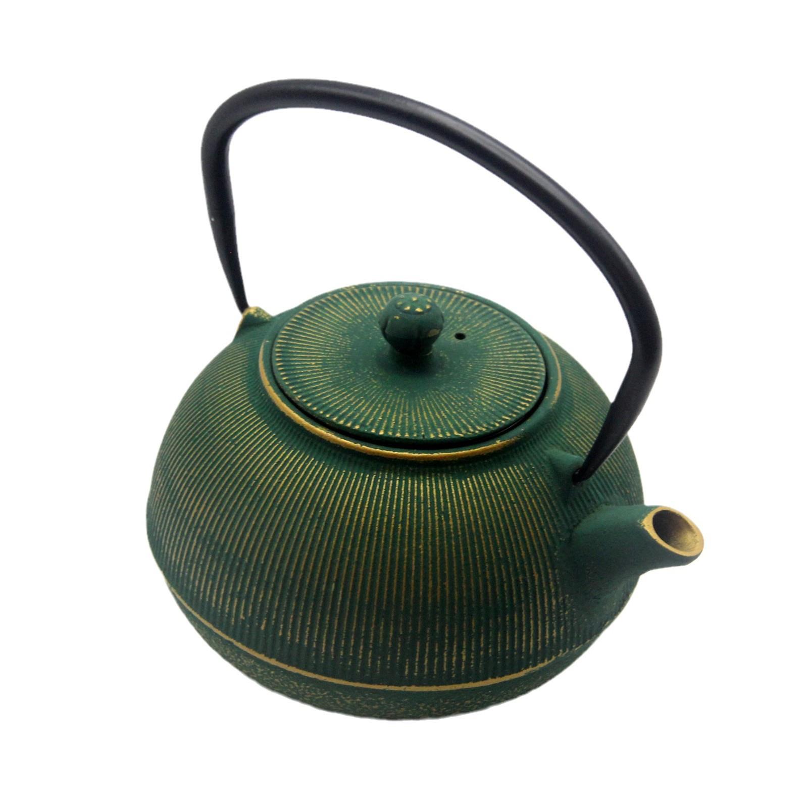 0.7L防锈款欧美风铸铁壶茶壶烧水煮茶彩色生铁茶壶茶具装饰摆件