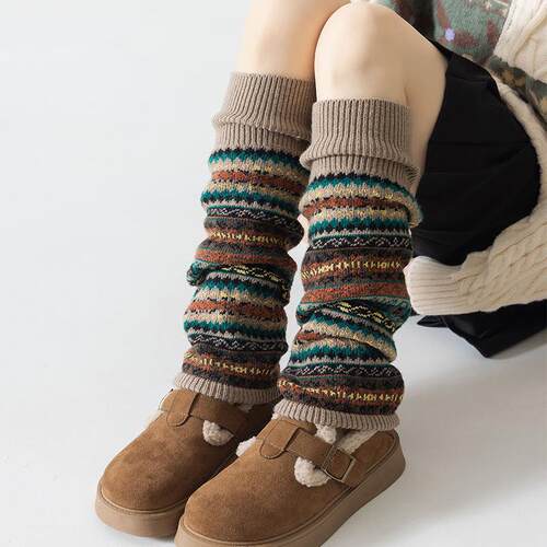 Women's Boho Style Thick Warm Wool Pile Knee-High Boot