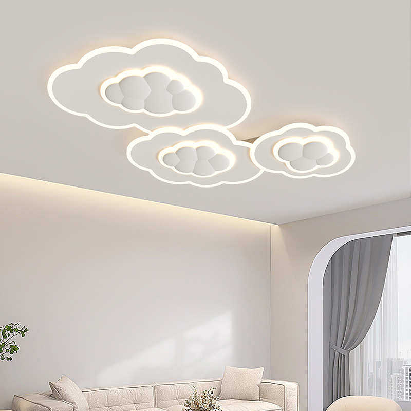 网红奶油云朵客厅主灯吸顶灯现代简约创意led温馨浪漫护眼卧室灯,家装灯饰光源,智能吸顶灯,淘宝优惠券,粉丝福利购,淘宝优惠卷