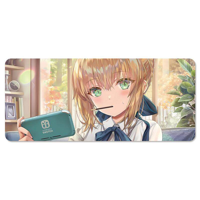 Saber鼠标垫Fate阿尔托莉雅超大小号桌垫FGO动漫周边亚瑟吾王贞德