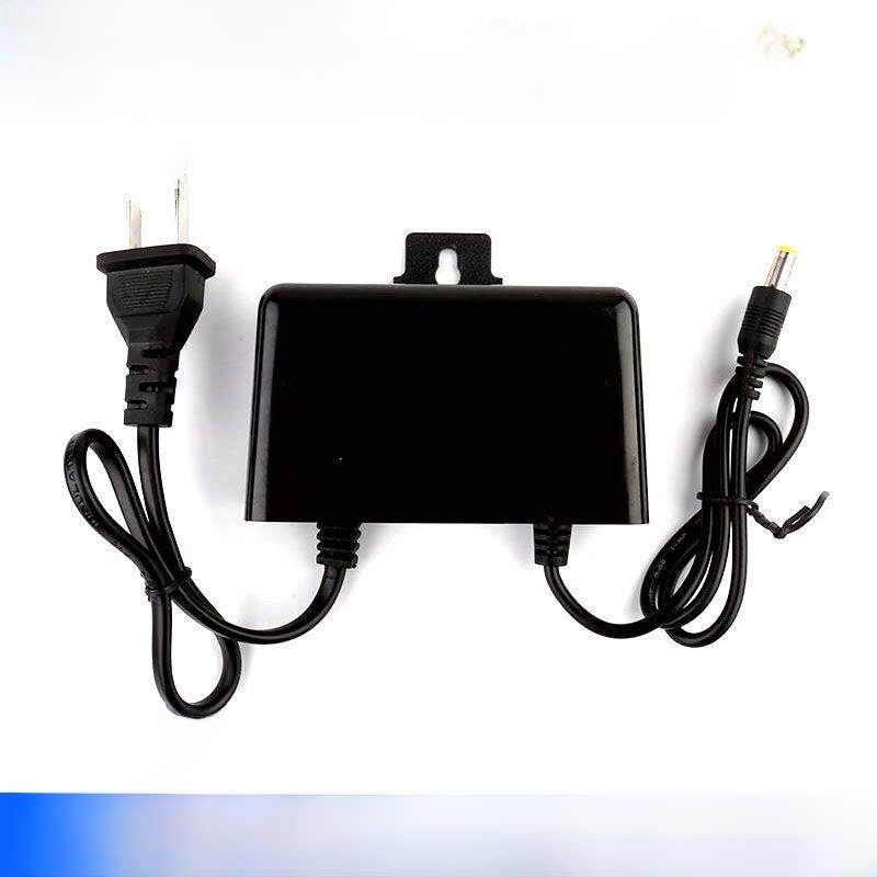 12V2A黑色防水室外防水监控电源户外摄像机防水电源可带大功率24W