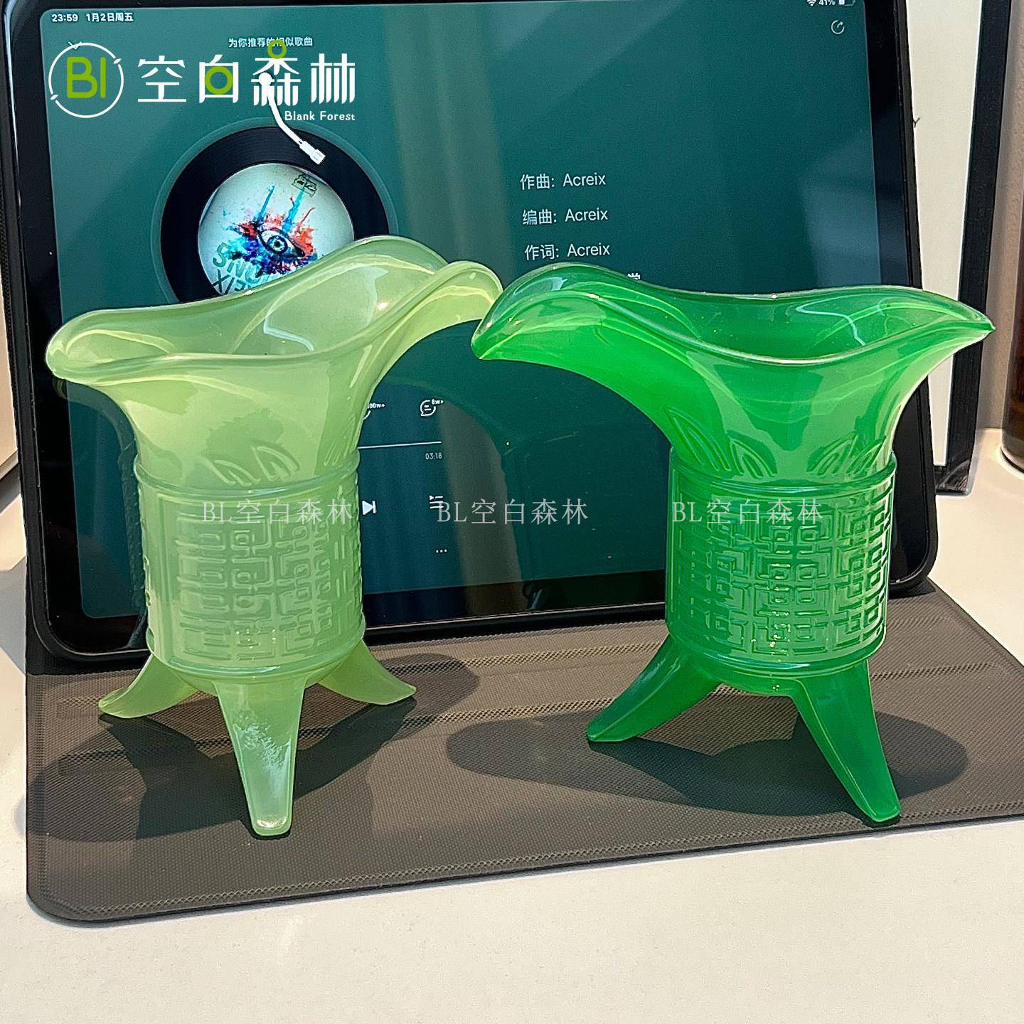 【是关中王来了】玻璃杯帝王杯创意仿古爵杯家用复古奶古代酒杯