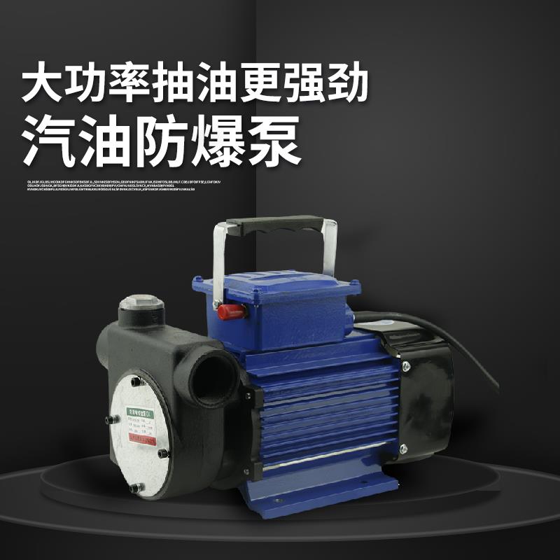 防爆抽油泵220v电动油泵柴油汽油大流量小型自吸泵浦车载手提加油