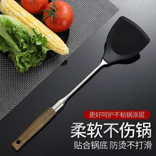 木柄硅胶铲勺不粘锅炒菜硅胶锅铲汤勺耐高温厨房用品家用