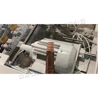 全自动木棒开牙机 木工扫把杆圆棒攻牙攻丝机 木杆齐头倒圆螺纹机