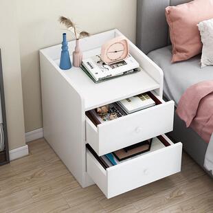 Mini Bedside Table Ultra Narrow Rounded Corner Locker