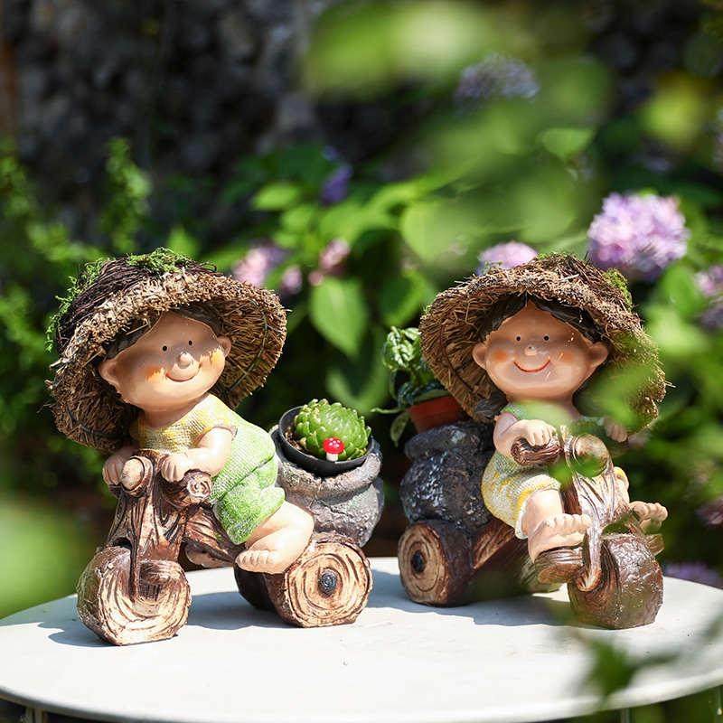 多肉绿植花盆户外庭院装饰草帽人物卡通摆件阳台花园布置盆栽礼物,家居饰品,户外/庭院摆件,淘宝优惠券,粉丝福利购,淘宝优惠卷