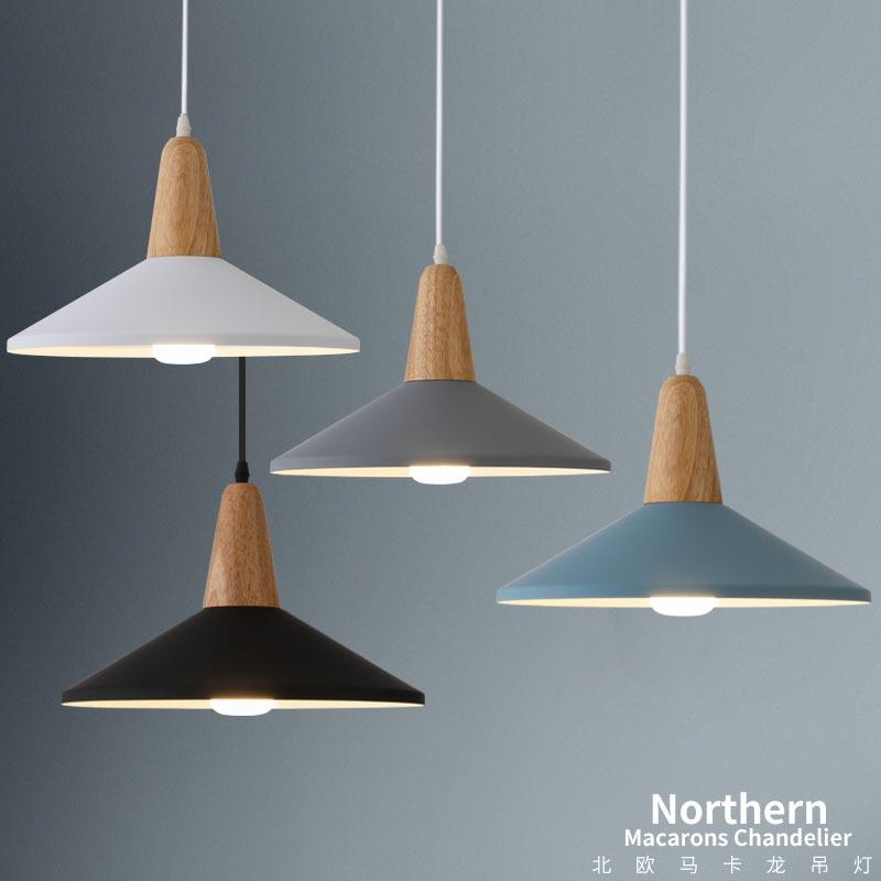 北欧风简约幼儿园马卡龙铝材灯具商场酒店铺展厅餐厅卧室床头吊灯