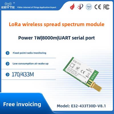 Sx1278模块Lora扩展Uart无线串行通信433/170Mhz低功耗空中唤醒