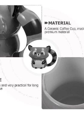 Espresso Concentrate Ceramic Mug Animal Raccoon Gingerbread