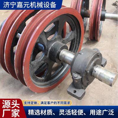 煤矿用固定天轮1.8米2米游动绳轮矿用单槽凿井2.5米竖井天轮
