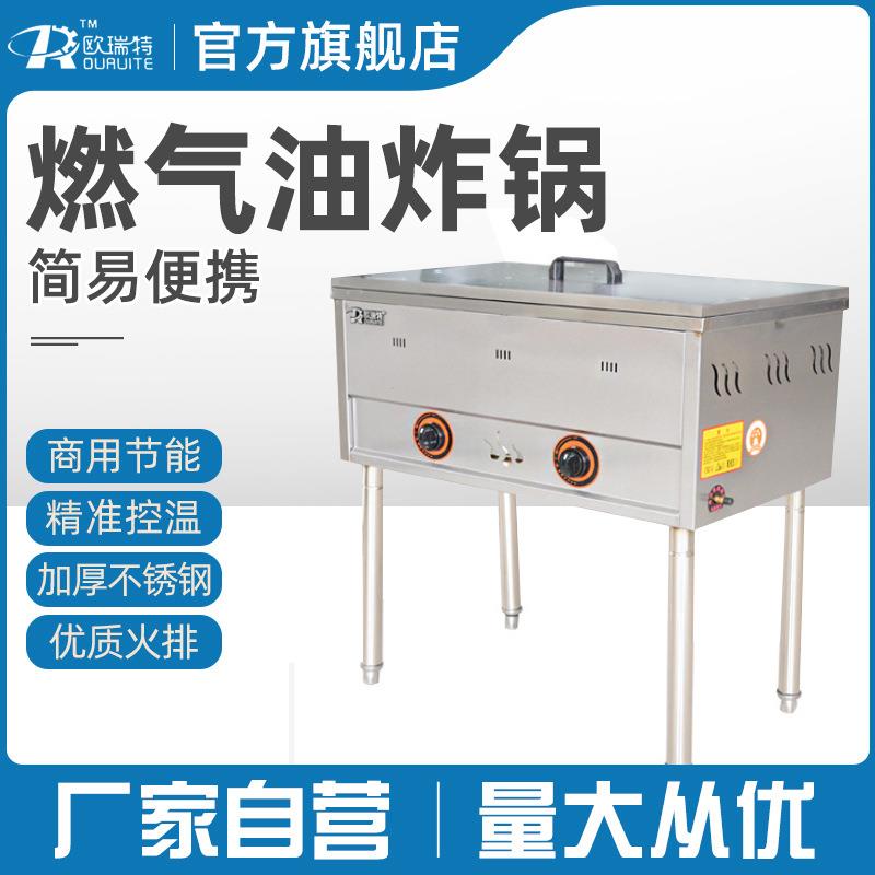 燃气炸锅摆摊商用单缸炸鸡锁骨机煤气不锈钢炸鸡叉骨油条锅油炸炉