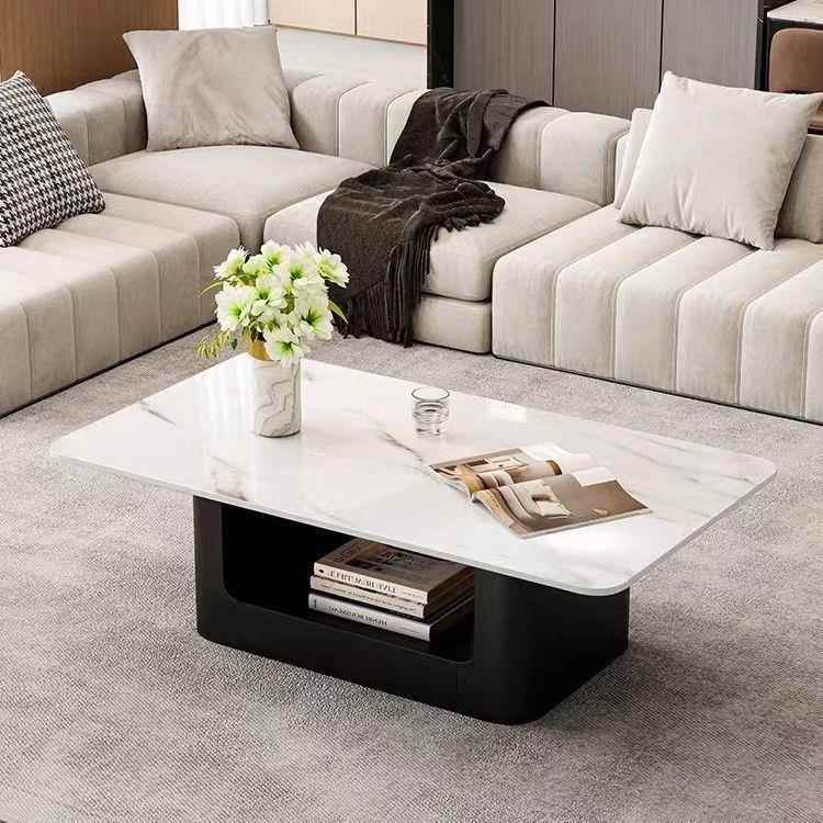 长方形岩板茶几客厅家用餐桌两用极简茶几桌办公室2025新款小户型