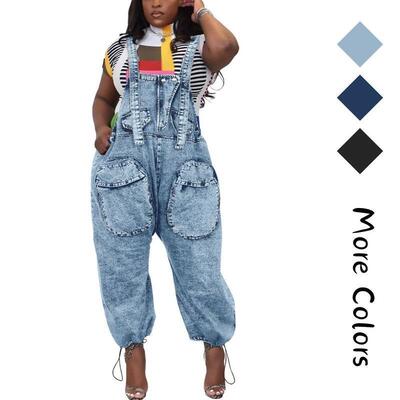 S 13731 Wide Leg Denim Jumpsuit 阔腿牛仔连衣裤