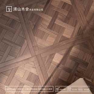法式 凡尔赛木橡木复合地板正方形拼木花层实复合地多751板环保地
