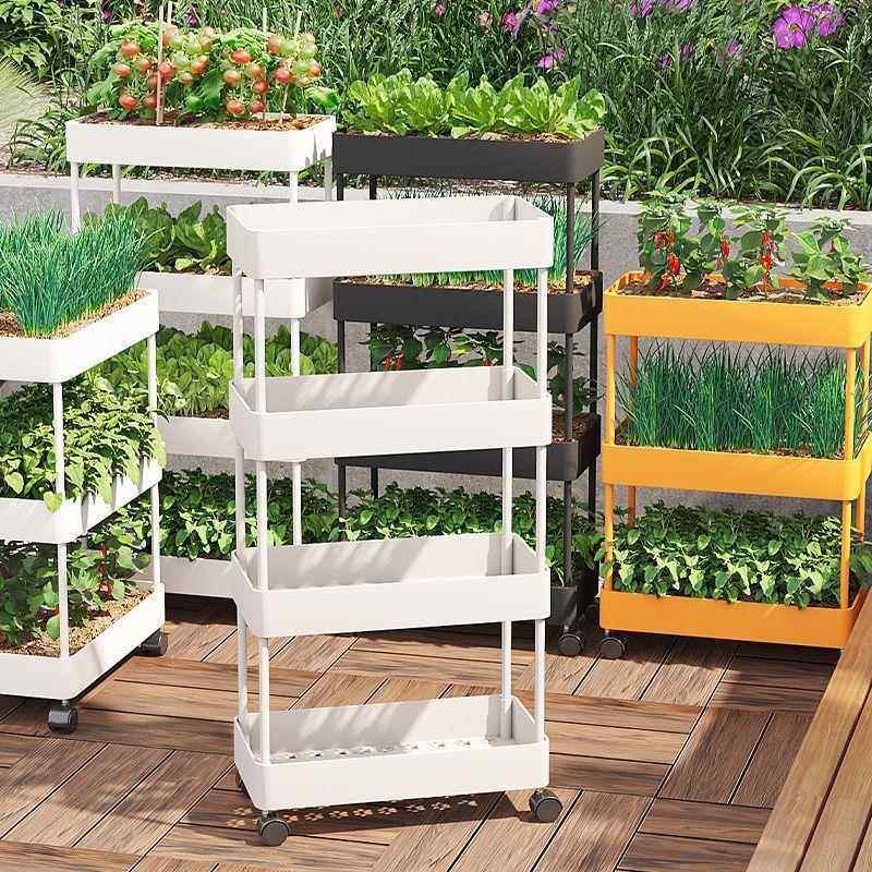 阳台种菜架子多层养花架子室外庭院种植蔬菜苗阳台室内通用种