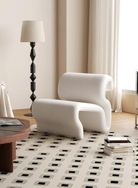 北欧设计师创意简约客厅休闲沙发躺椅单人异形创意懒人躺椅沙发椅