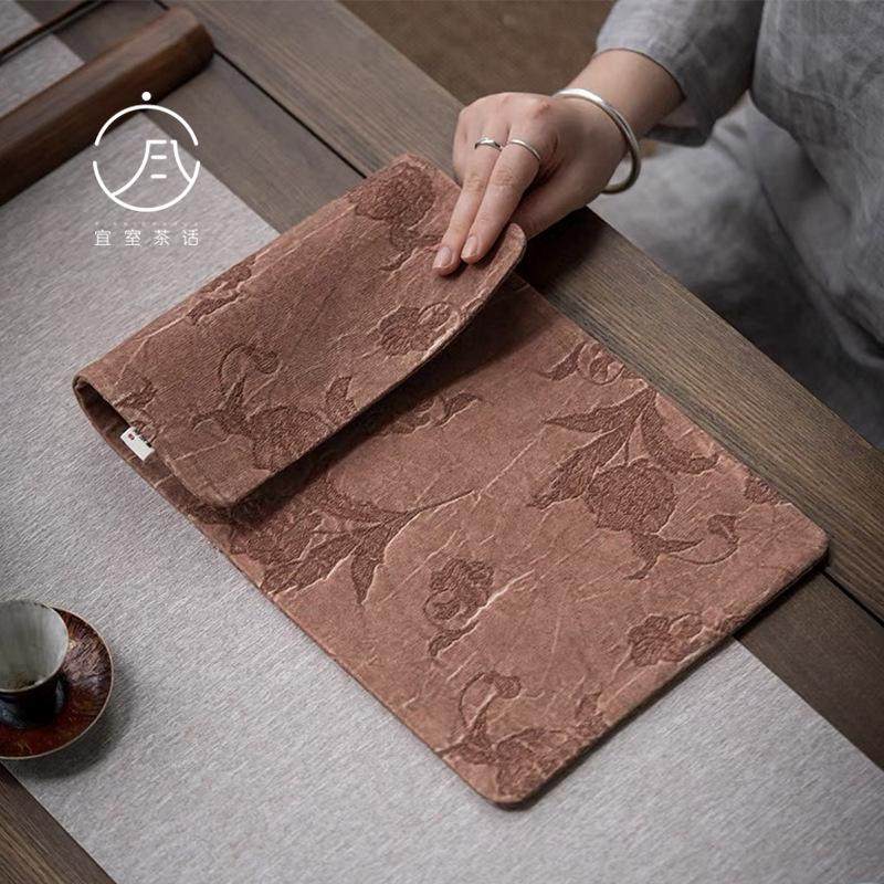 宜室茶话提花干泡茶席垫子中式禅意国风桌旗干泡巾茶道配件布艺,餐饮具,茶具礼盒,淘宝优惠券,粉丝福利购,淘宝优惠卷