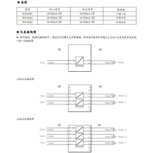 供应上润 WP-9051 WP-9052 WP-9053无源直流信号隔离器 原厂出品