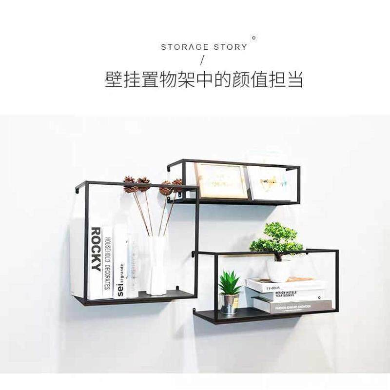 物墙上电视物置墙上置背景饰架铁搁板/置物架/家用陈