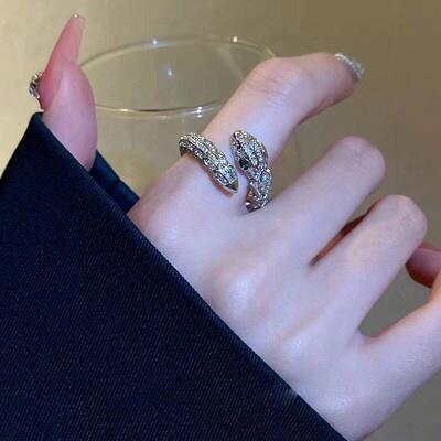 Snake Ring for Women戒指女小众设计高级感蛇戒子轻奢复古食指戒