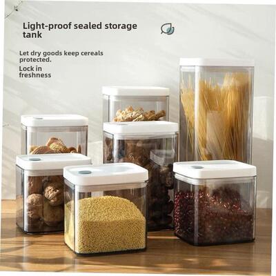 plastic Airtight Kitchen Storage Jar Sealed Food Container