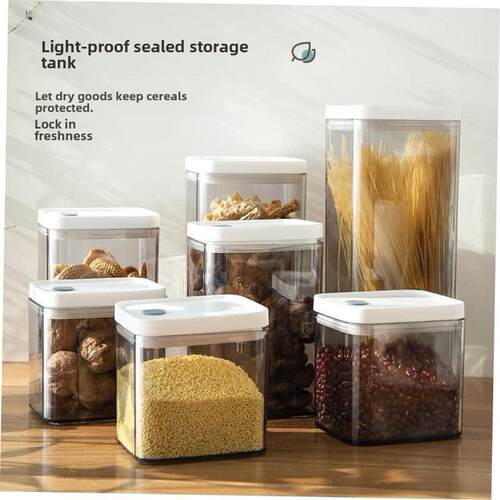 plastic Airtight Kitchen Storage Jar Sealed Food Container