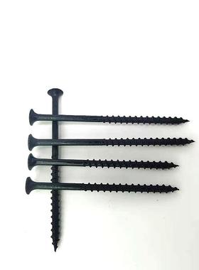 工厂高强度钉粗牙壁黑色FER磷化快木牙自攻干螺丝沉头板螺钉