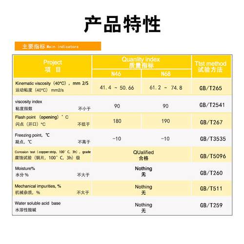 46号抗磨液压油68 叉车千斤顶自卸车升降举升机挖机32小瓶5L