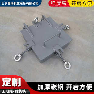 手快检修快密封手柄口孔式开矩形检查门碳钢观察快加厚开开常压孔